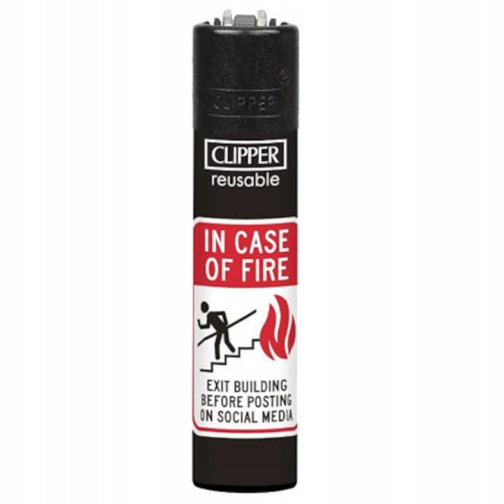 Clipper Feuerzeug Funny Sings auf Feuerstein
