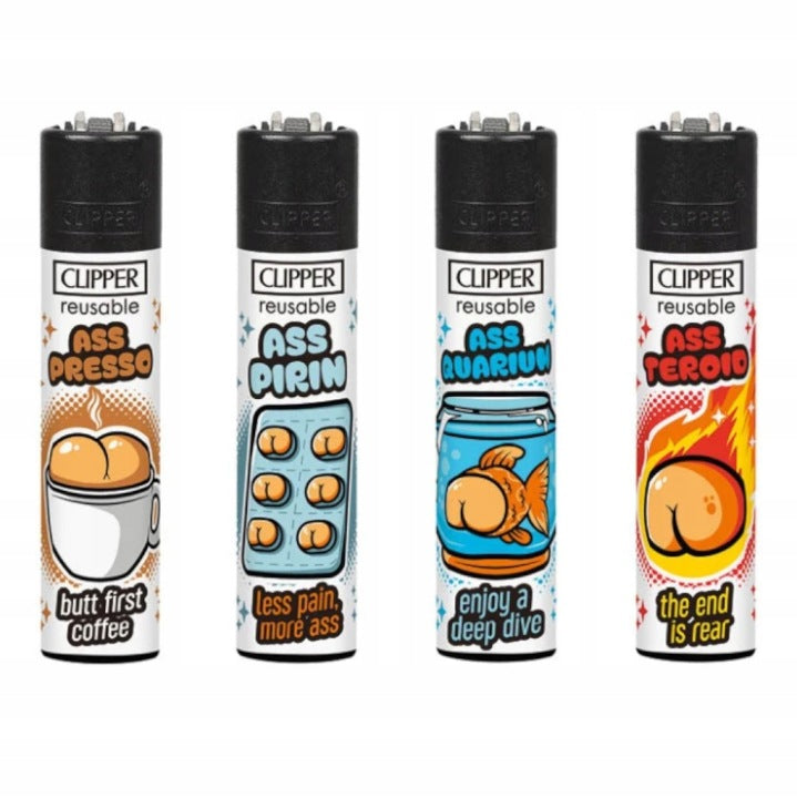 Clipper Gasfeuerzeug 4er-Set Ass Collection 2 – Komplette Kollektion